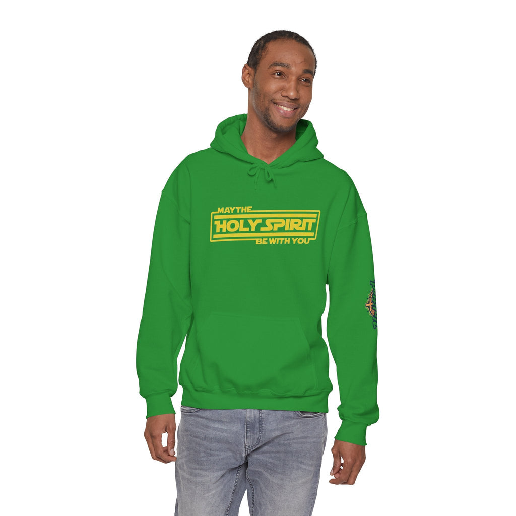 May the Holy Spirit Be With You Hoodie - Christian Star Wars Parody Hoodie Printify
