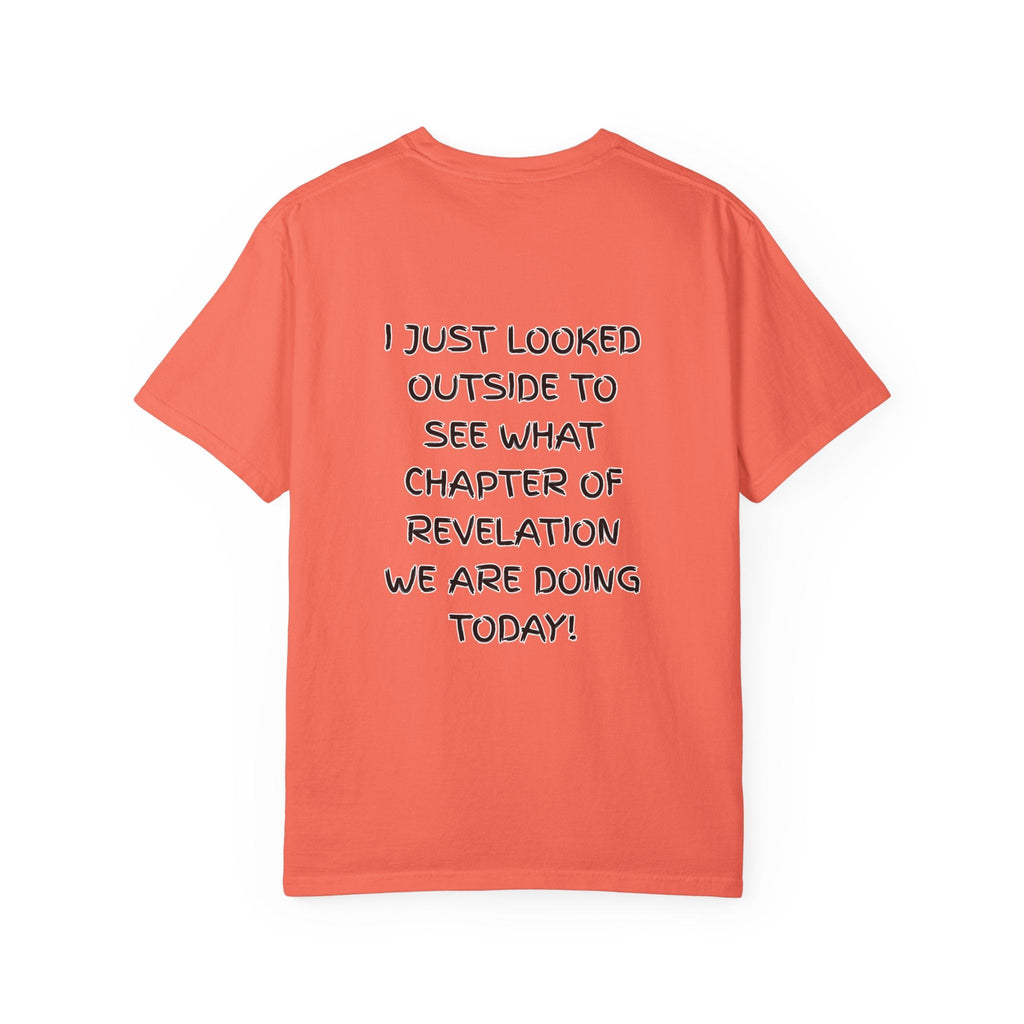 What Chapter of Revelation T-shirt – I Looked Outside My Window Christian T-shirt for End Times Humor & Faith Printify