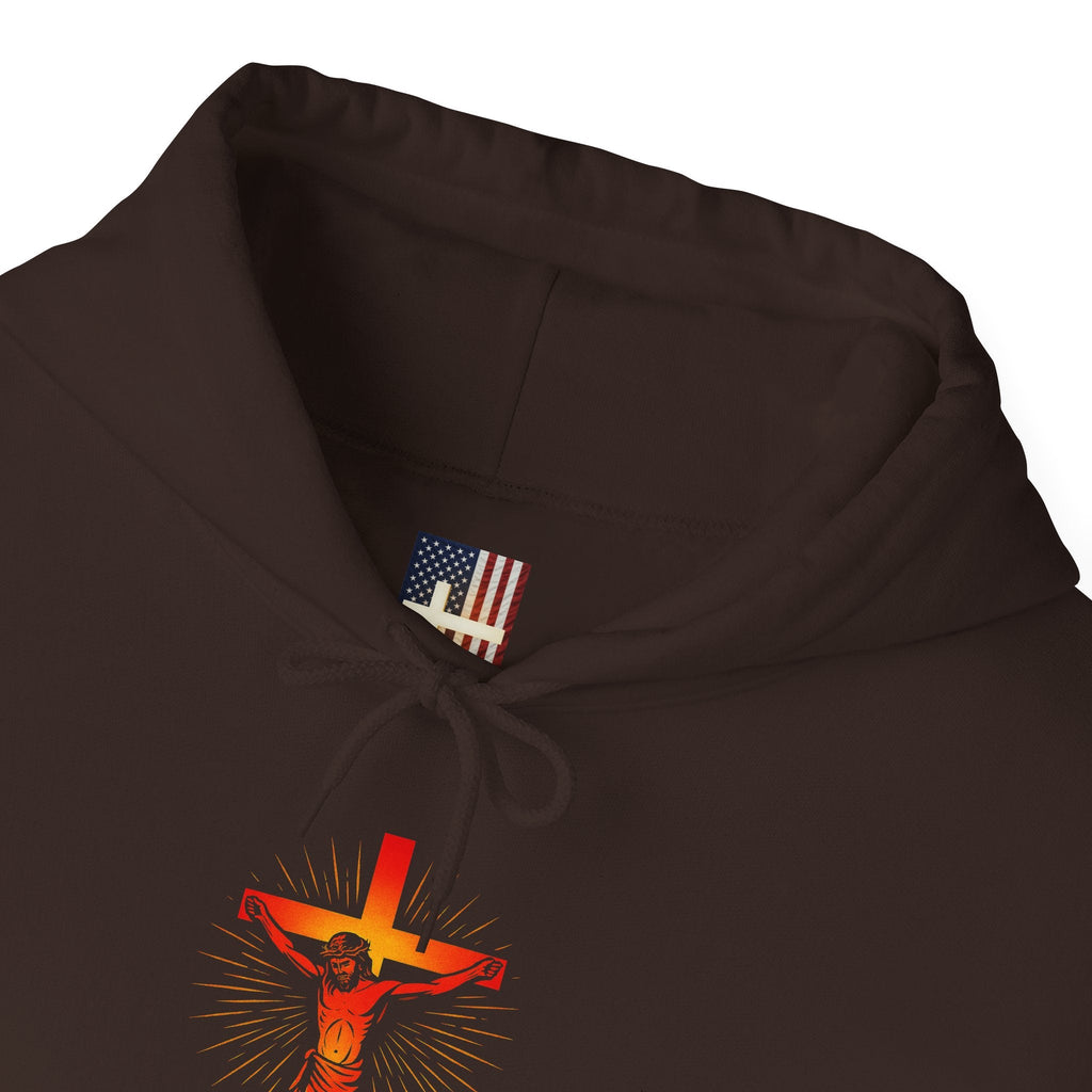 Unashamed Hoodie – Romans 1:16 Crucifixion Christian Sweatshirt for Bold Unwavering Faith Printify