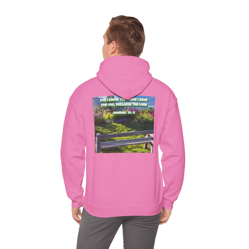 Bible Verse Unisex Heavy Blend™ Hooded Sweatshirt - Jeremiah 29 : 11 Printify