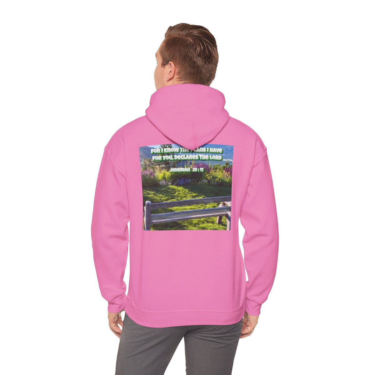 Bible Verse Unisex Heavy Blend™ Hooded Sweatshirt - Jeremiah 29 : 11 Printify