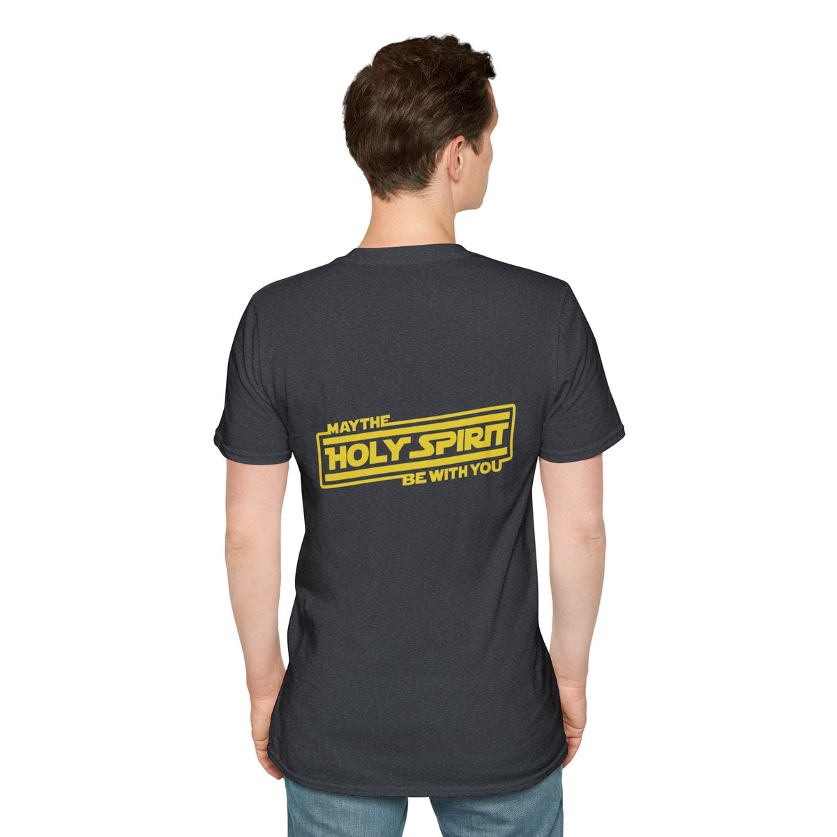 May the Holy Spirit Be With You T-shirt - Christian Star Wars Parody T-shirt Printify