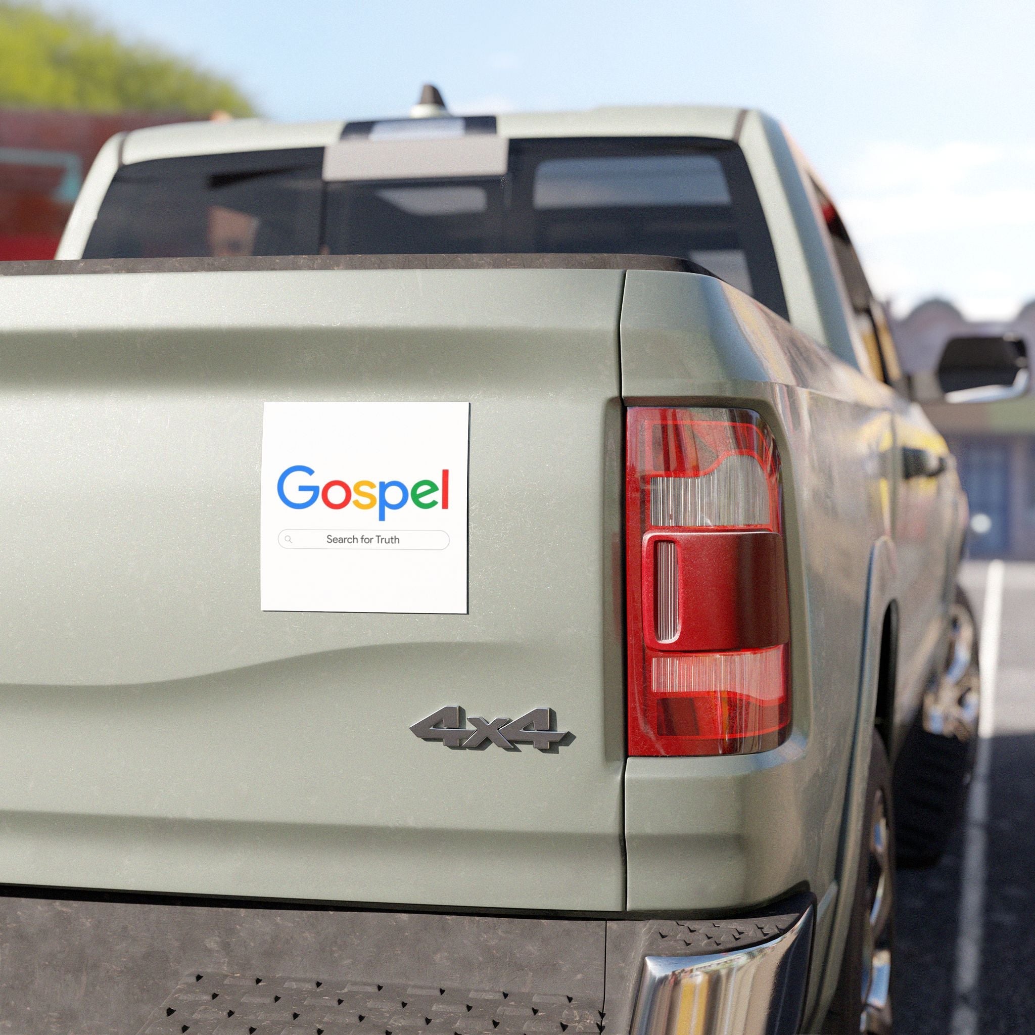 Gospel Car Magnet — “Search for Truth” Christian Faith Vehicle Decal Printify
