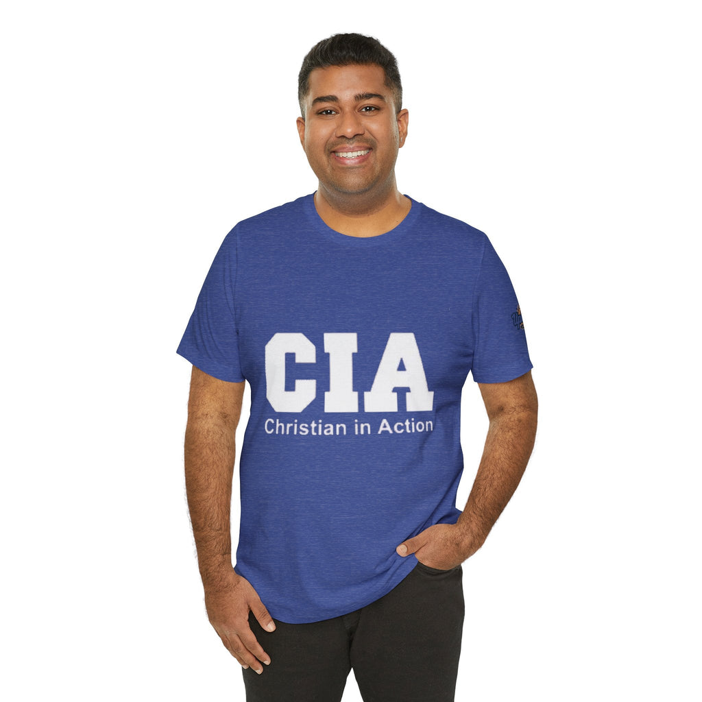 CIA Christian in Action T-shirt - Funny Faith Parody T-shirt - Mission Ready Apparel Printify