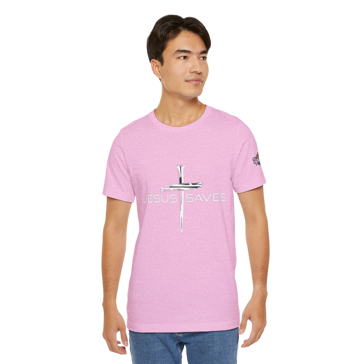 Copy of Jesus Saves T-shirt – 3 Nails Crucifix Cross Christian T-shirt for Redemption Faith & Bold Salvation