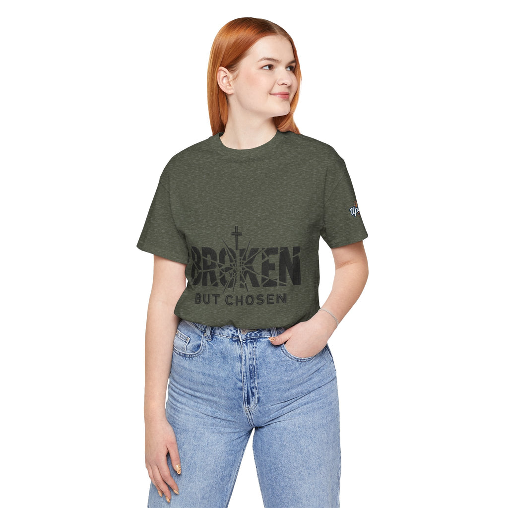 Broken But Chosen T-Shirt — Inspirational Faith Graphic Tee Printify