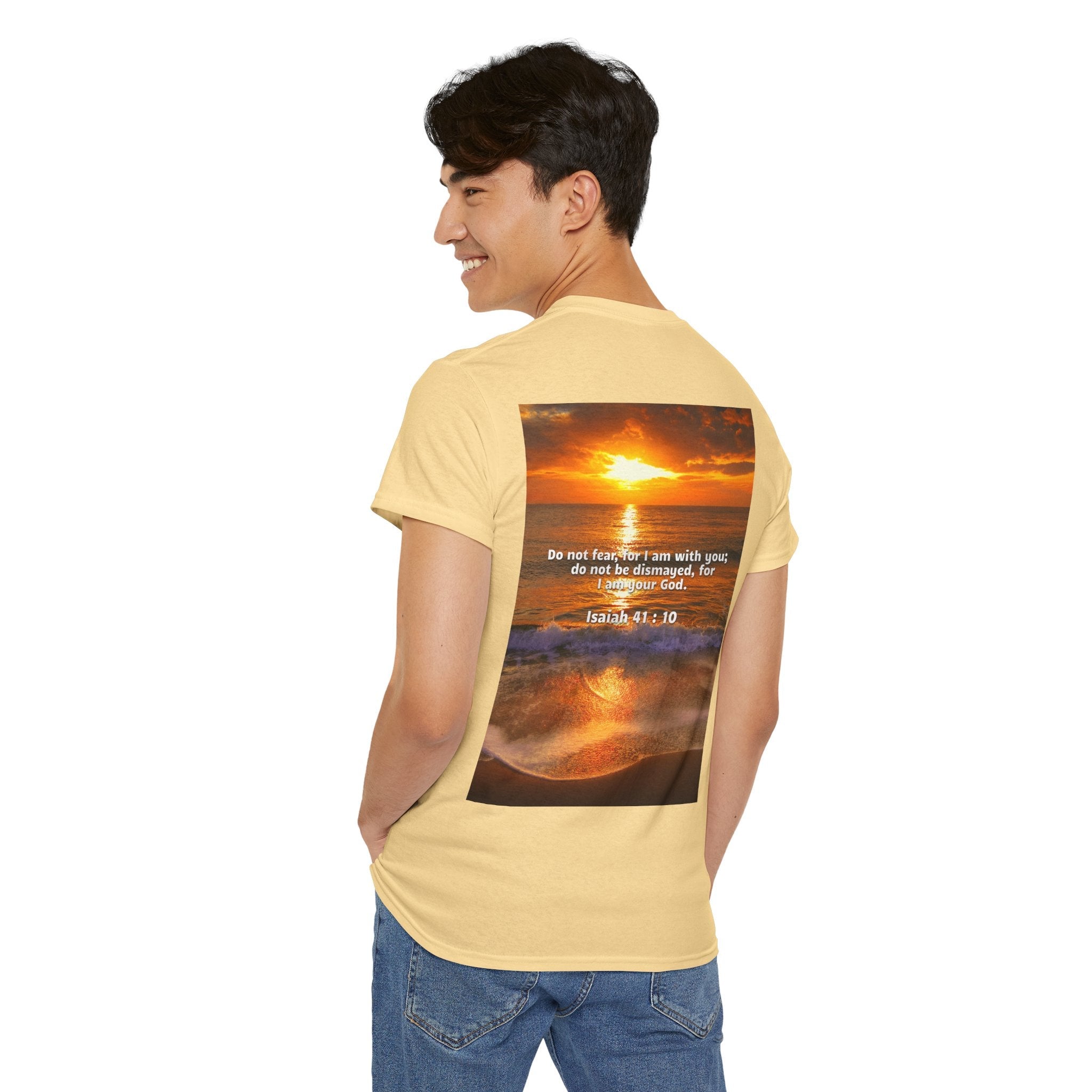 Bible Verse Unisex Tee -  Isaiah 41 : 10 Printify
