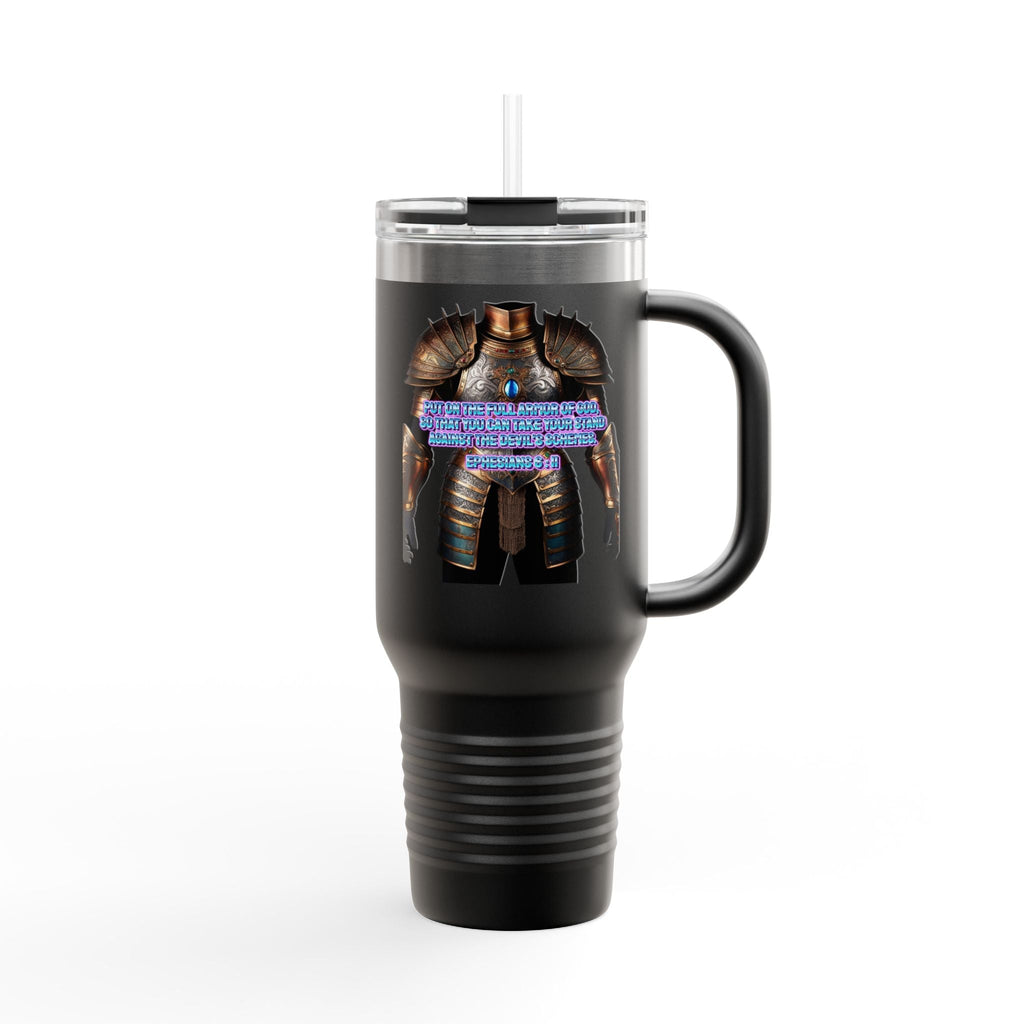 Religious Graphic Armor Of God Design - Insulated Travel Mug, 40oz Printify