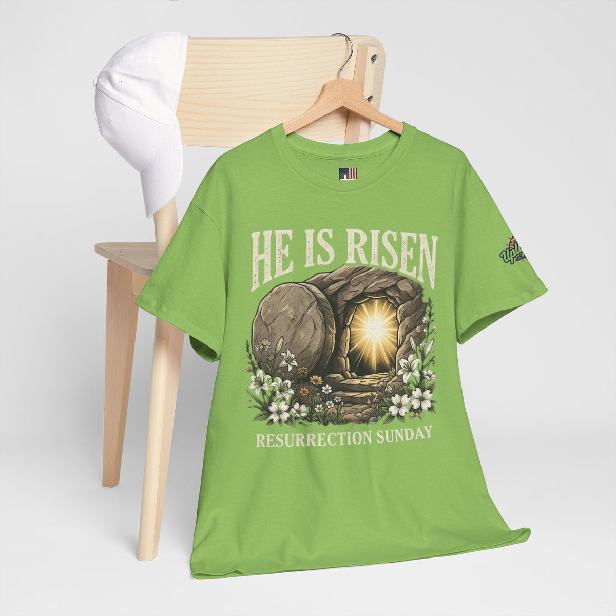 He Is Risen T-Shirt — Jesus Christ Resurrection Easter Tee Printify