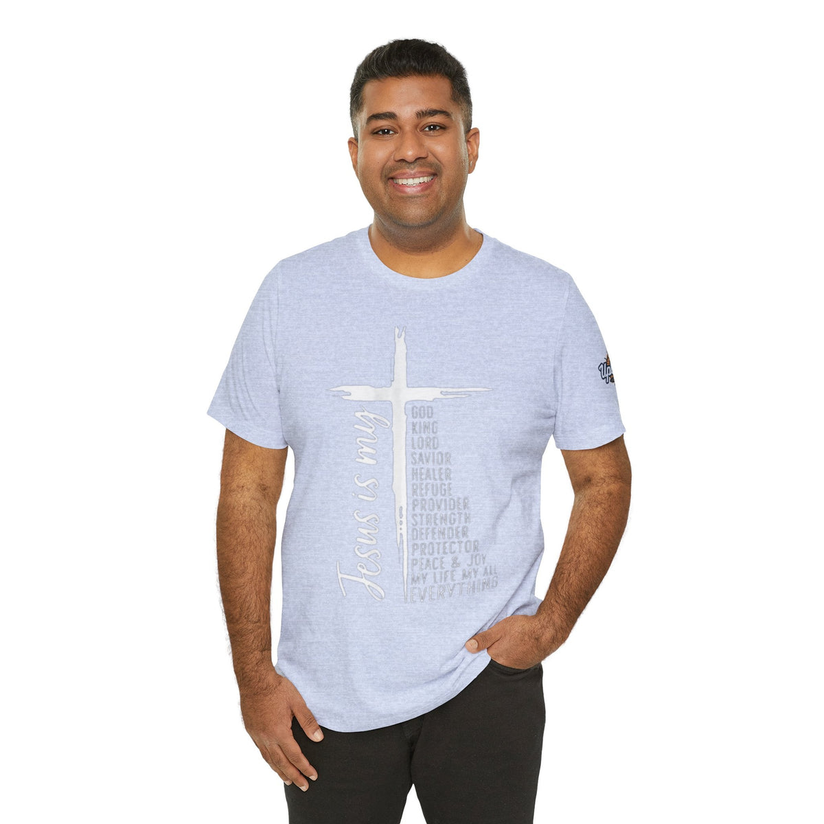 Jesus Is My Everything T-shirt – Cross List God King Lord Savior Christian T-shirt for Total Surrender Faith Printify