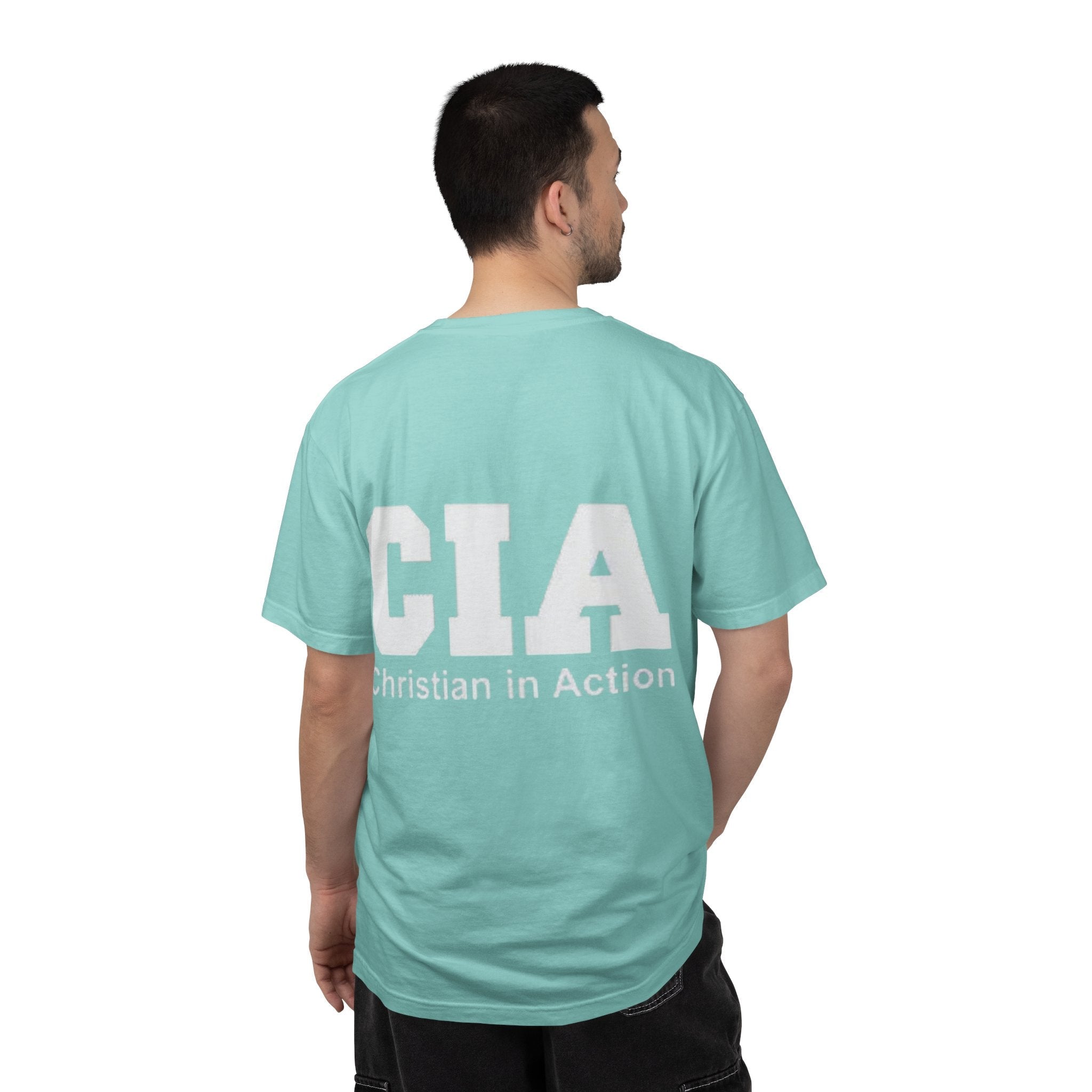CIA Christian in Action T-shirt - Funny Faith Parody T-shirt - Mission Ready Apparel Printify