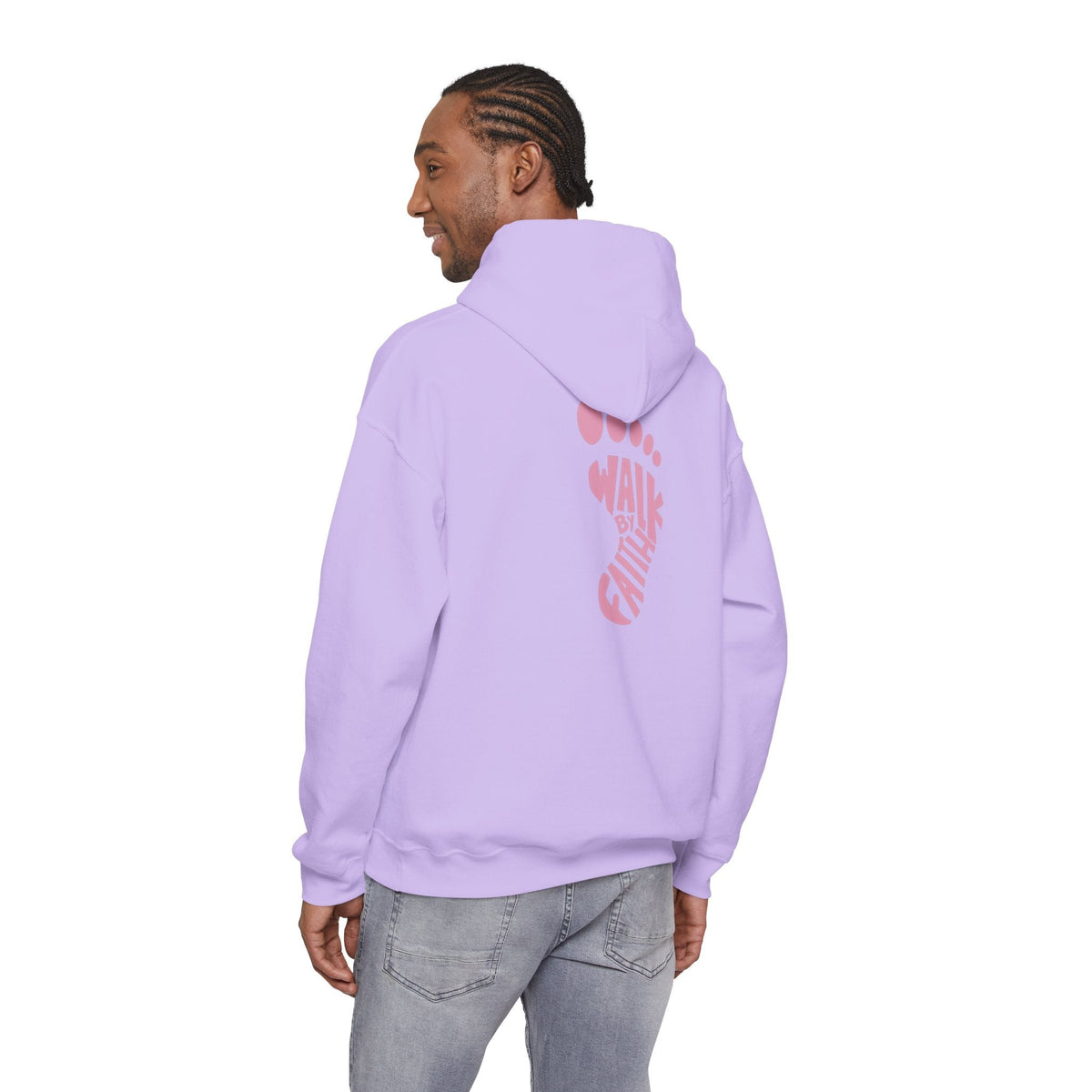 Walk By Faith Footprint Hoodie Printify