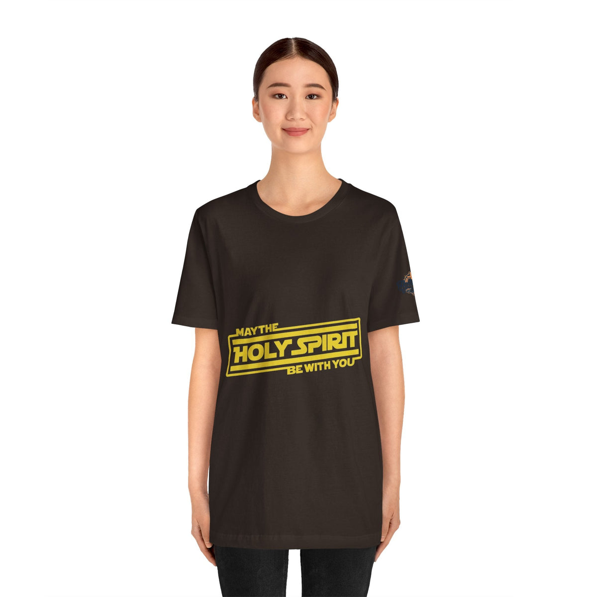 May the Holy Spirit Be With You T-shirt - Christian Star Wars Parody T-shirt Printify