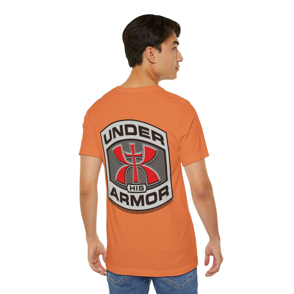 Under HIS Armor Christian T-Shirt — Faith-Inspired Under Armour Style Printify