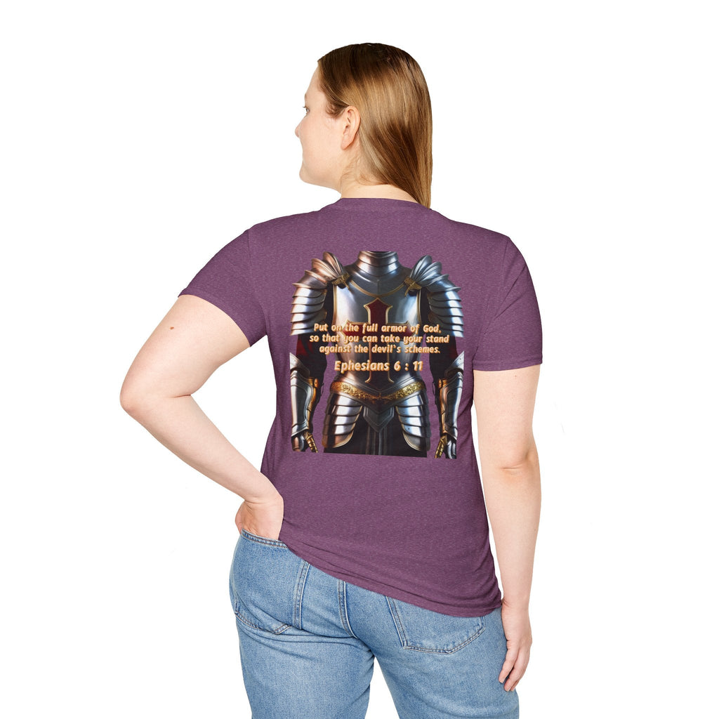 Religious Graphic Armor Of God Design - Unisex Softstyle T-Shirt Printify
