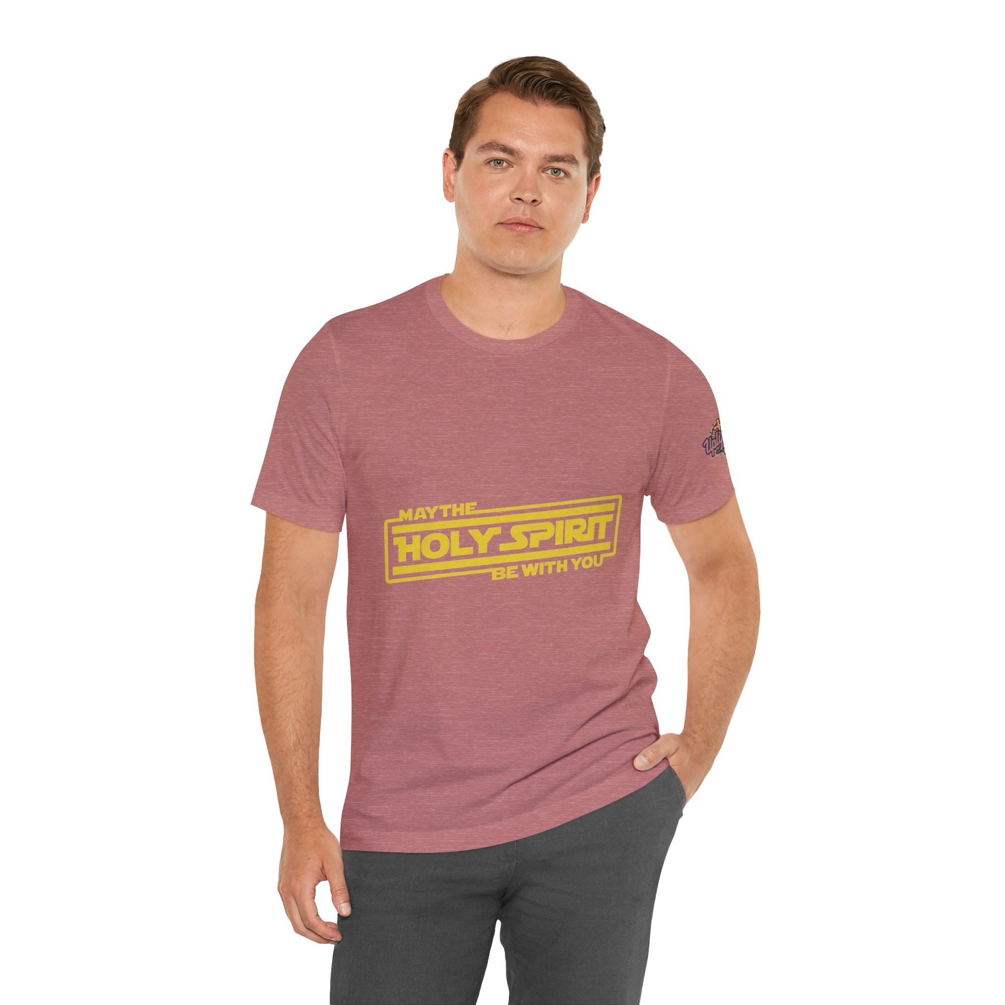 May the Holy Spirit Be With You T-shirt - Christian Star Wars Parody T-shirt Printify