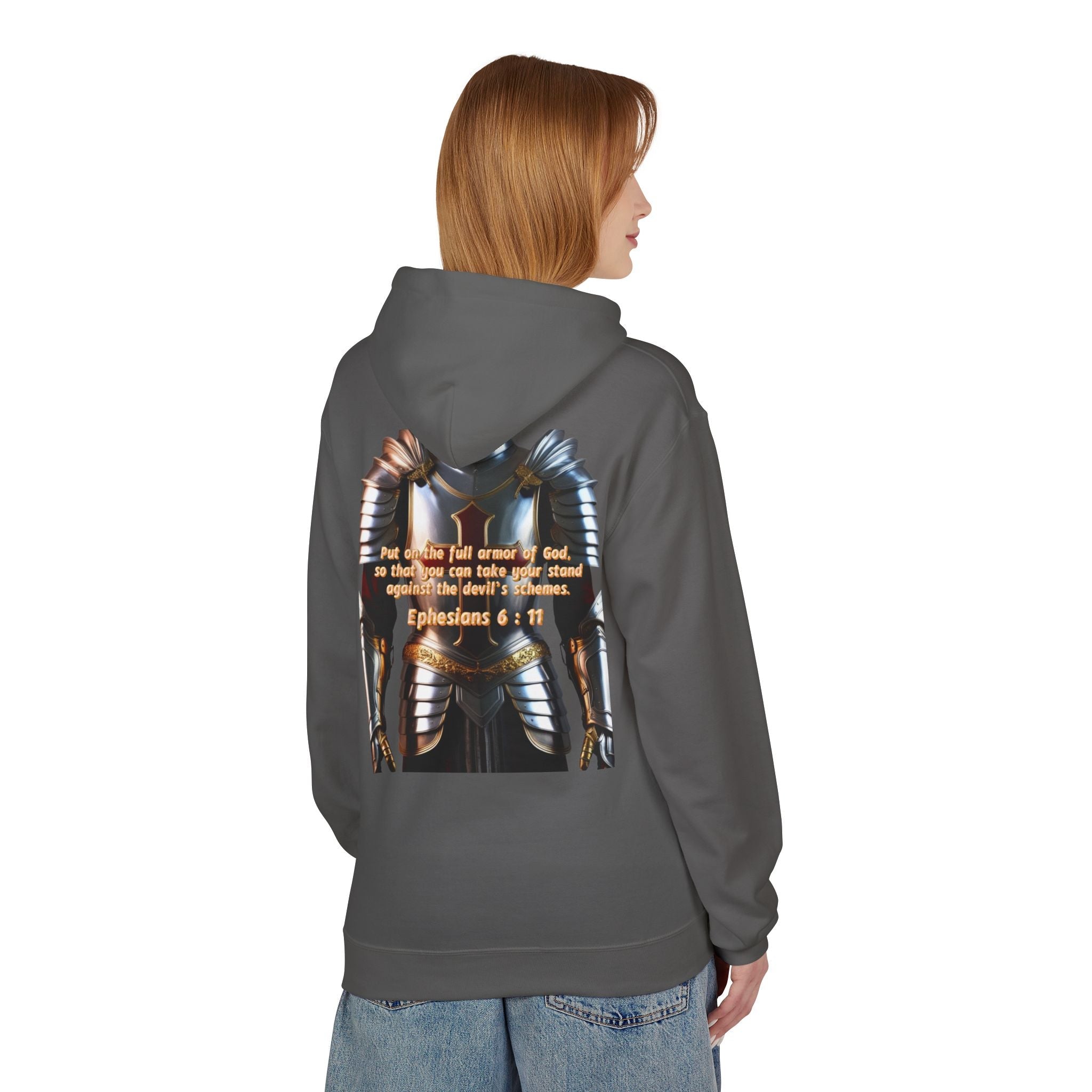 Hoodie - Ephesians 6:11 Bible Verse Religious Design Printify