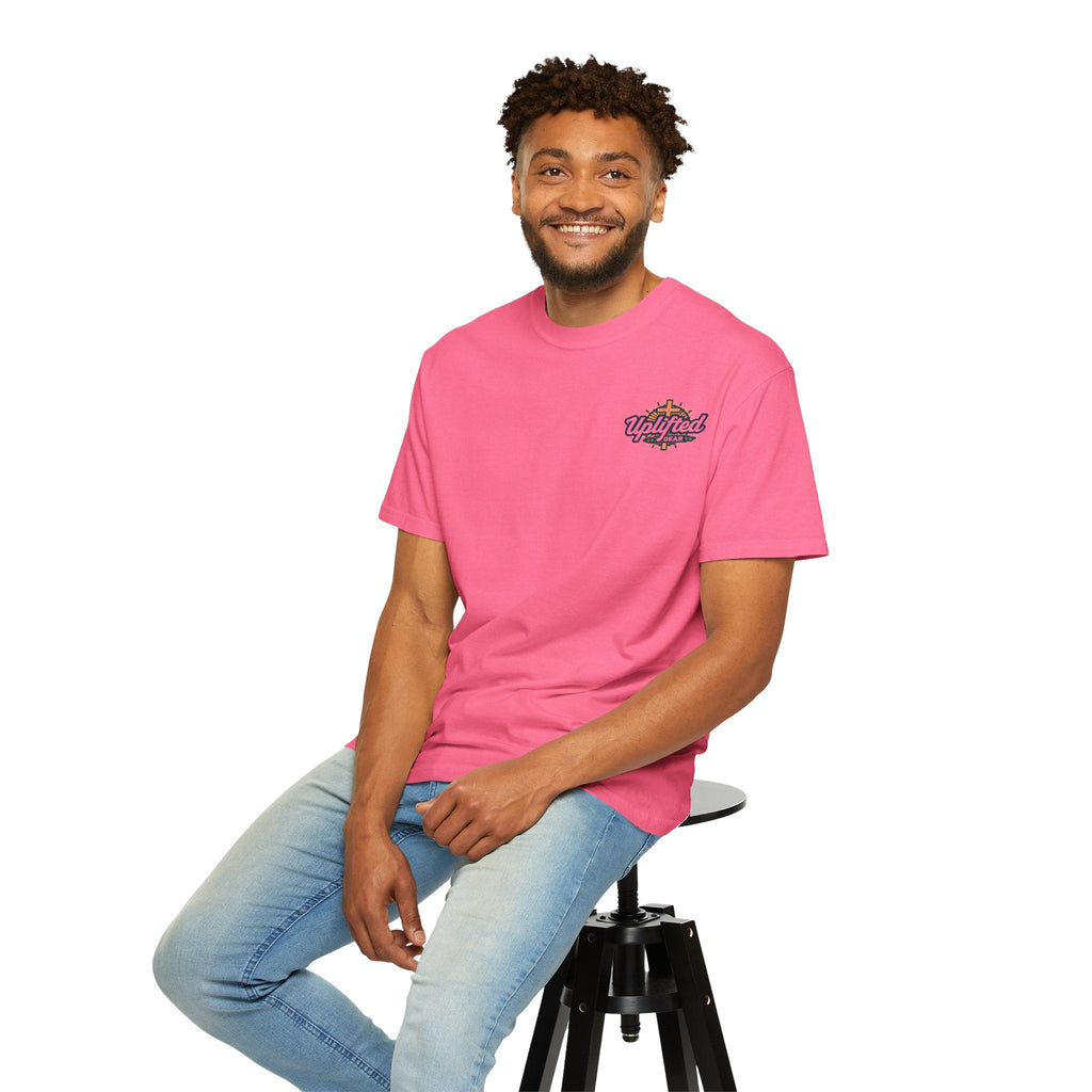 Bible Verse Unisex Garment-Dyed T-shirt - Isaiah 41 : 10 Printify