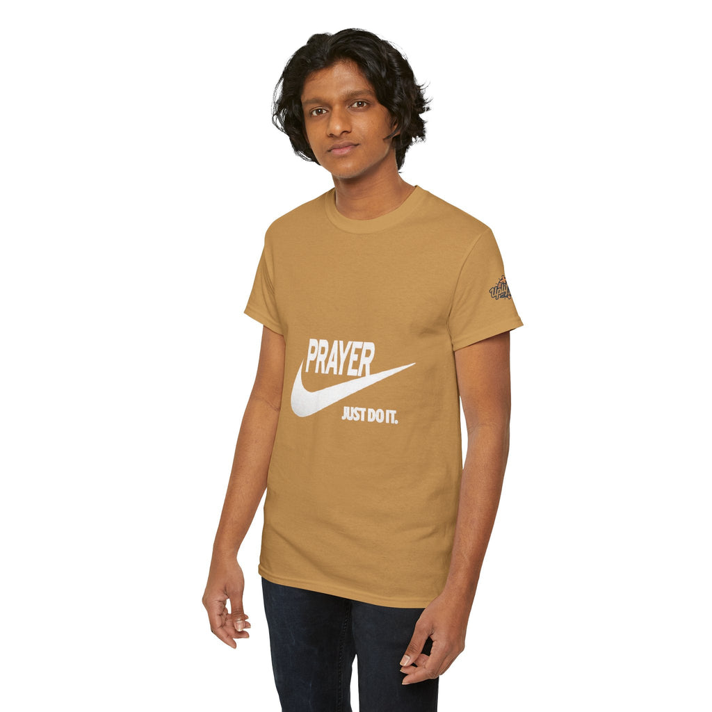 Prayer Just Do It T-shirt - Funny Christian Nike Parody T-shirt - Faith Gear Printify