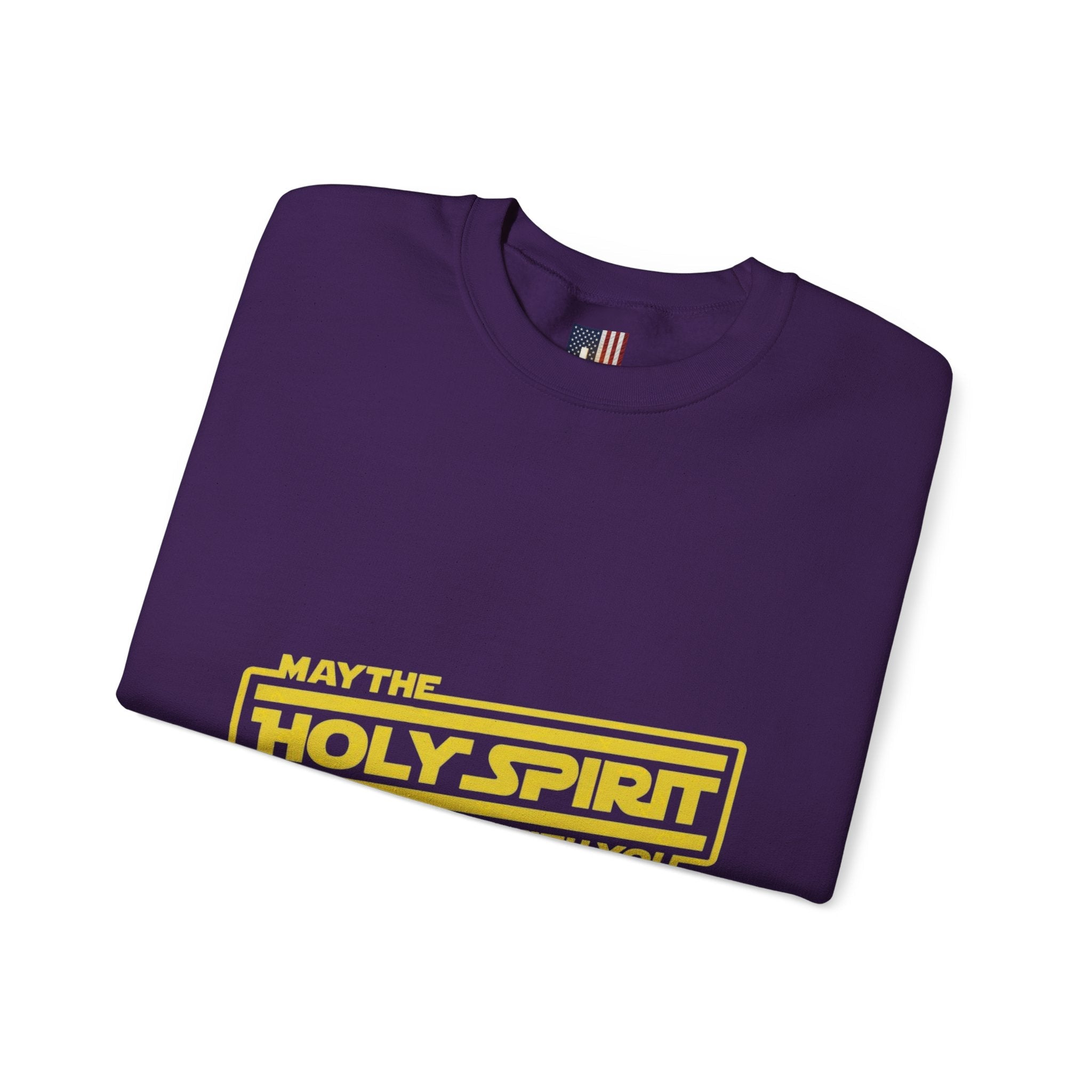 May the Holy Spirit Be With You Sweatshirt - Christian Star Wars Parody Sweatshirt Printify