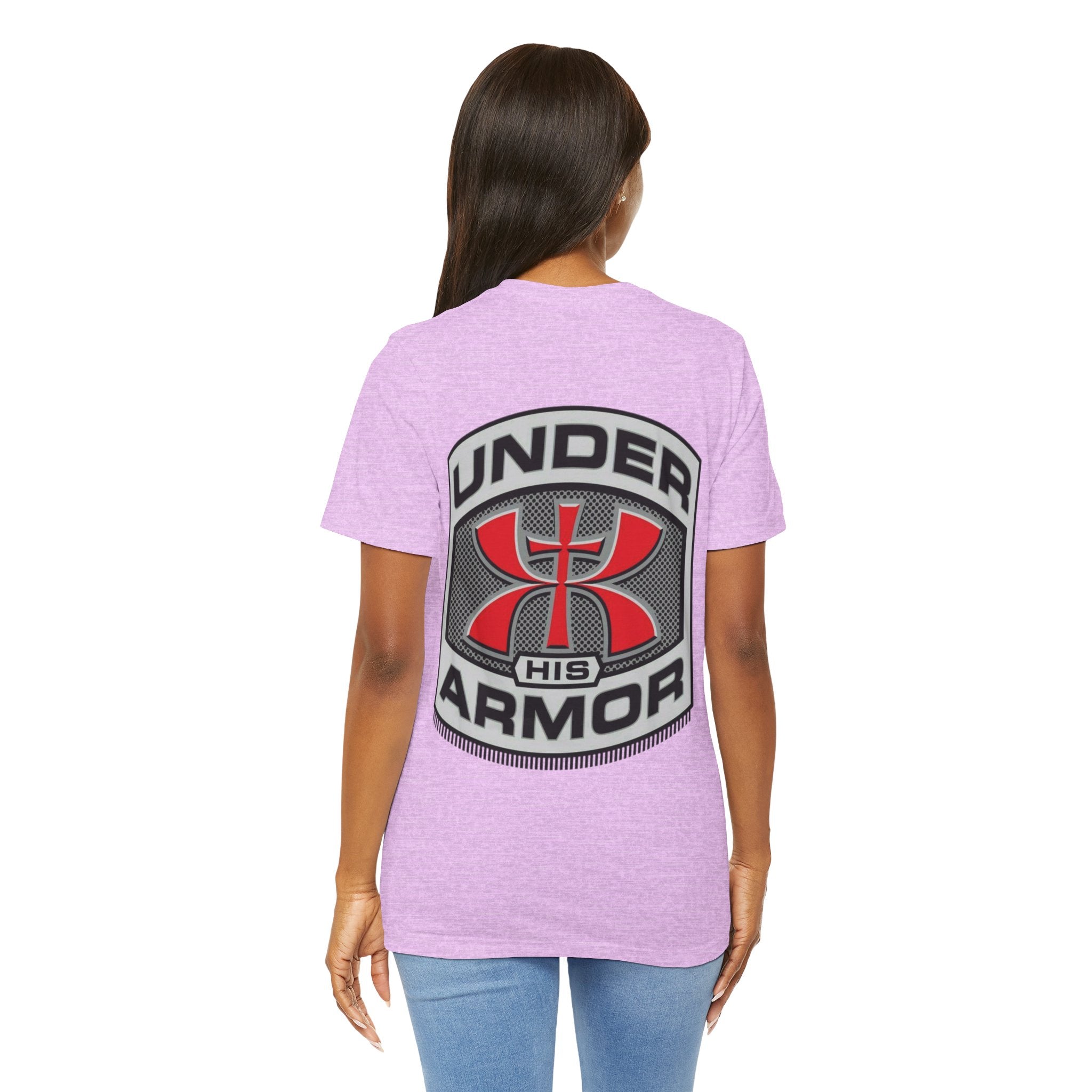 Under HIS Armor Christian T-Shirt — Faith-Inspired Under Armour Style Printify