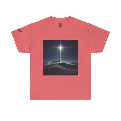 3 Wise Men T-shirt – Magi Camels Nativity Journey Christian Christmas T-shirt for Epiphany Faith & Holy Night Printify