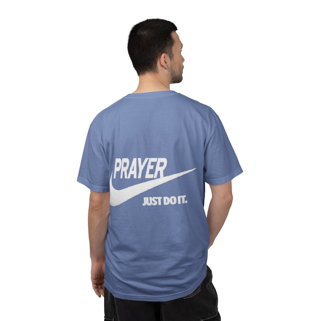 Prayer Just Do It T-shirt - Funny Christian Nike Parody T-shirt - Faith Gear Printify