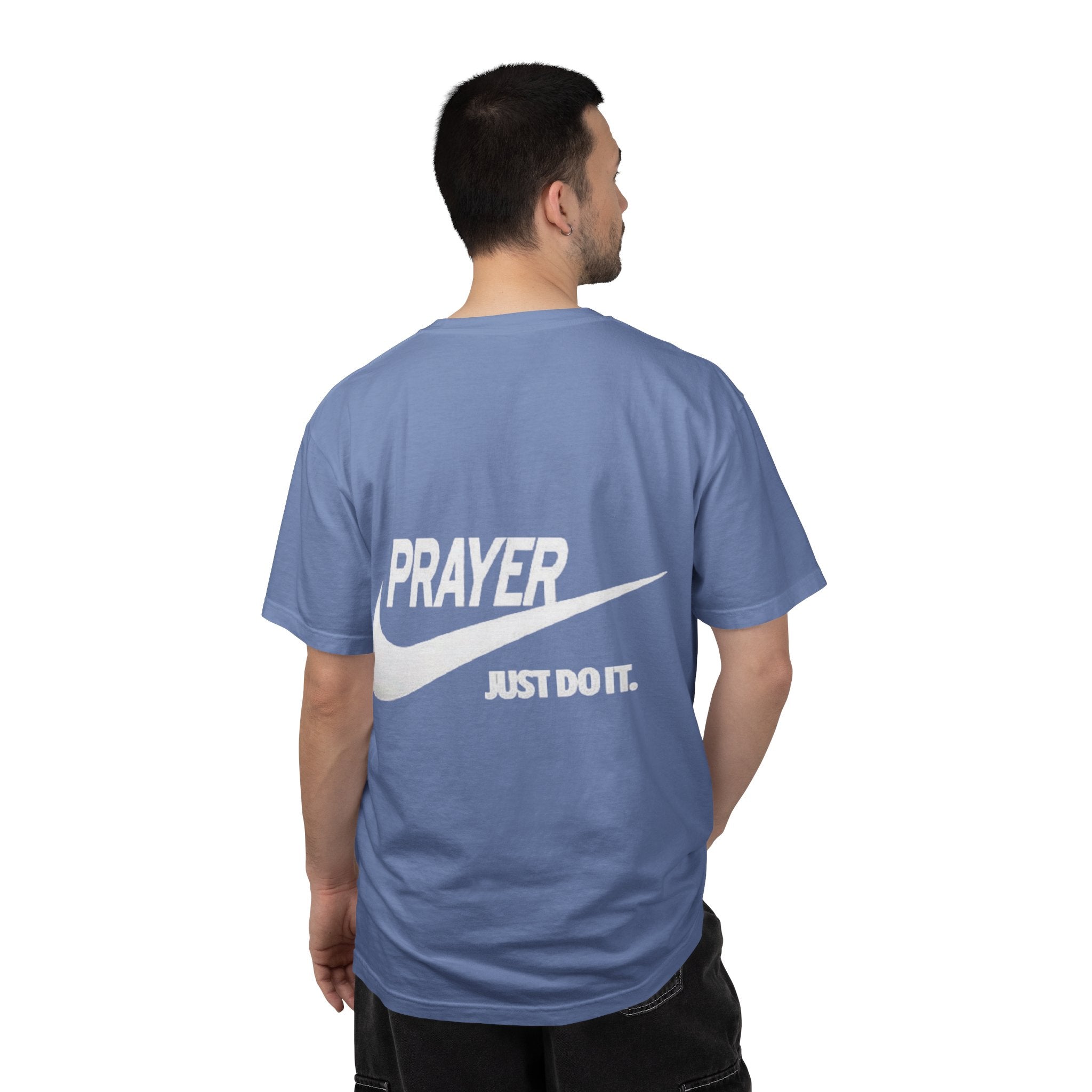 Prayer Just Do It T-shirt - Funny Christian Nike Parody T-shirt - Faith Gear Printify