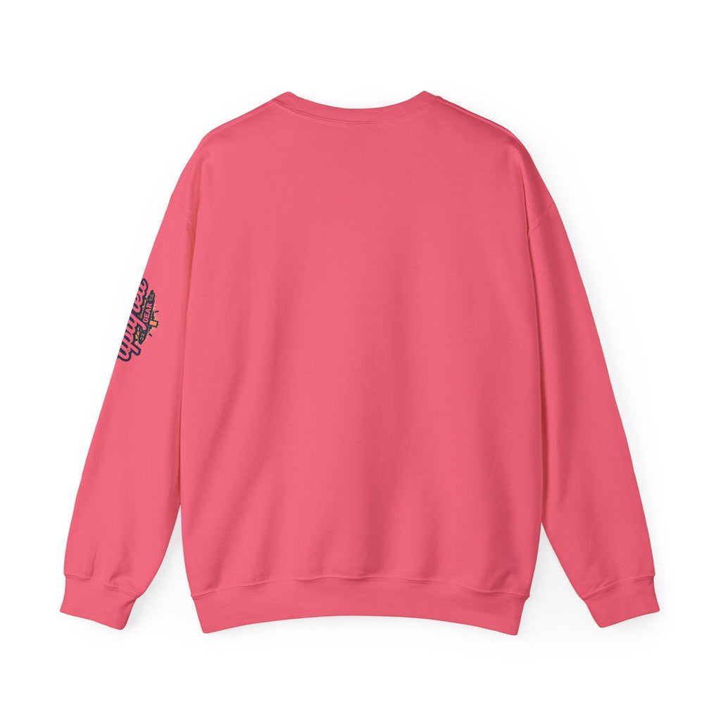 Jesus Saves Sweatshirt – Radiant Cross & Rays of Light Christian Sweatshirt for Eternal Hope & Faith Printify