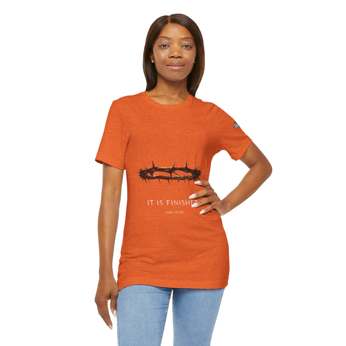 It Is Finished Crown of Thorns Tee — Christian John 19:30 Faith Shirt Printify
