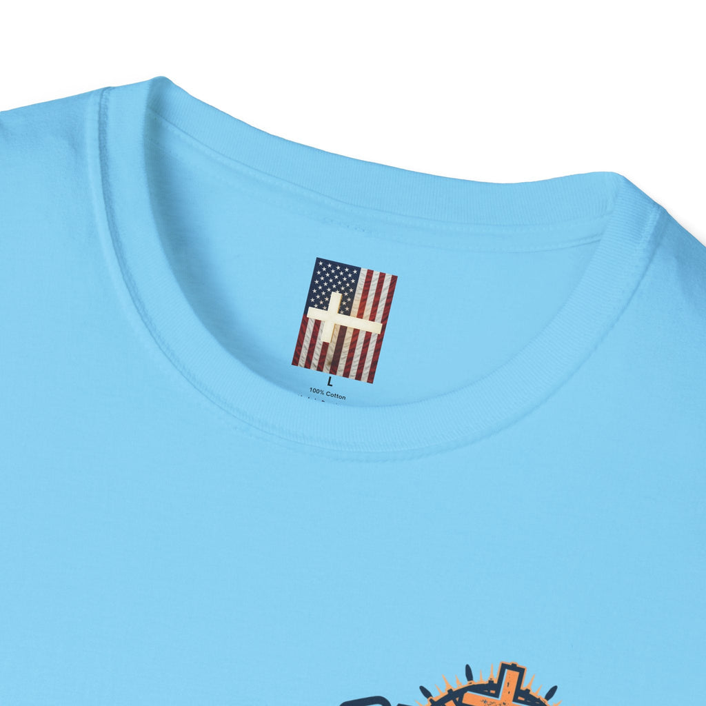 Jesus Is King T-shirt | Modern Typographic Cross Christian T-shirt Printify