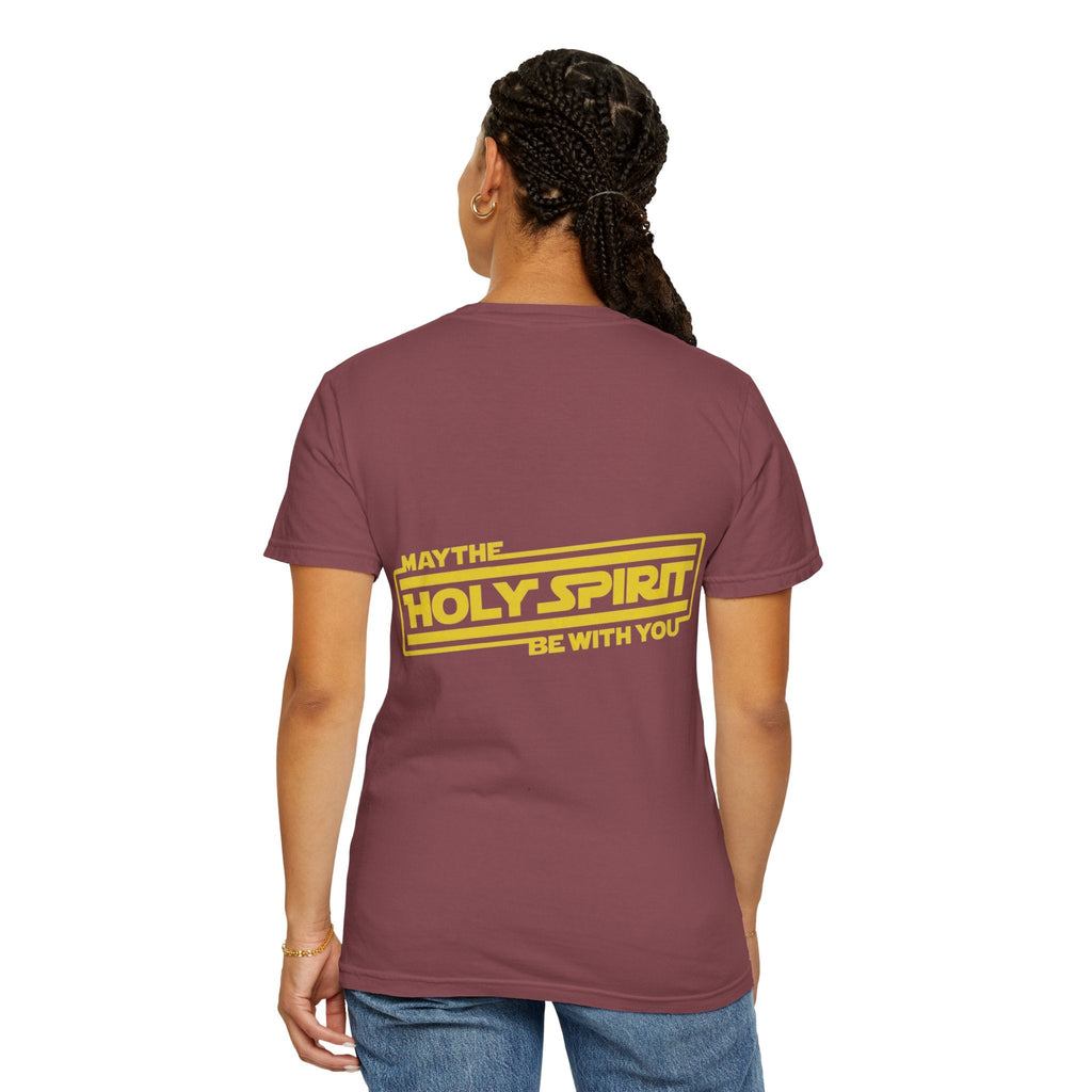 May the Holy Spirit Be With You T-shirt - Christian Star Wars Parody T-shirt Printify