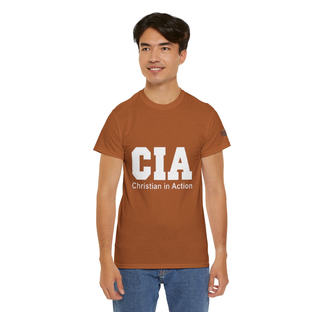 CIA Christian in Action T-shirt - Funny Faith Parody T-shirt - Mission Ready Apparel Printify
