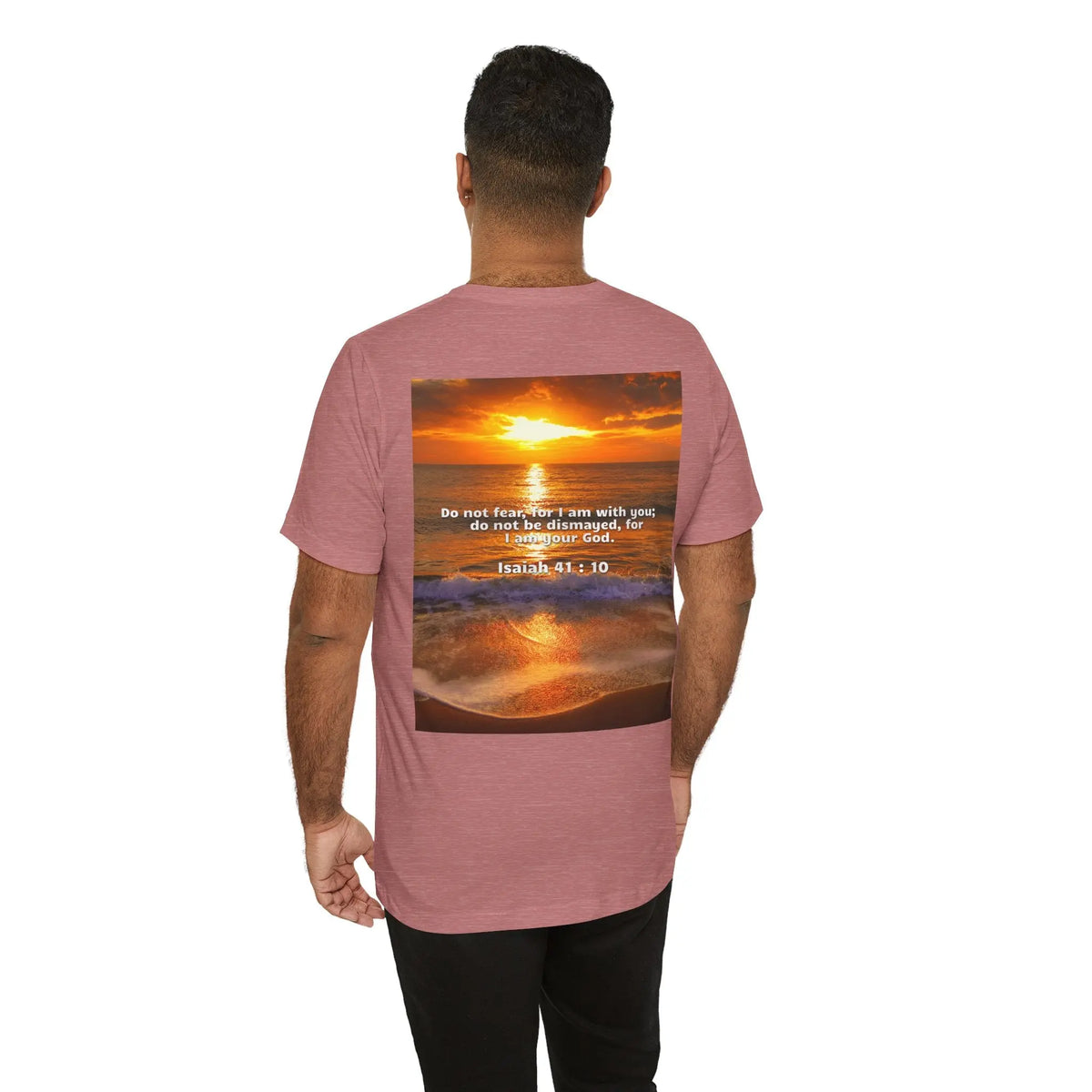 Bible Verse Unisex - Isaiah 41 : 10 Jersey Short Sleeve Tee Printify