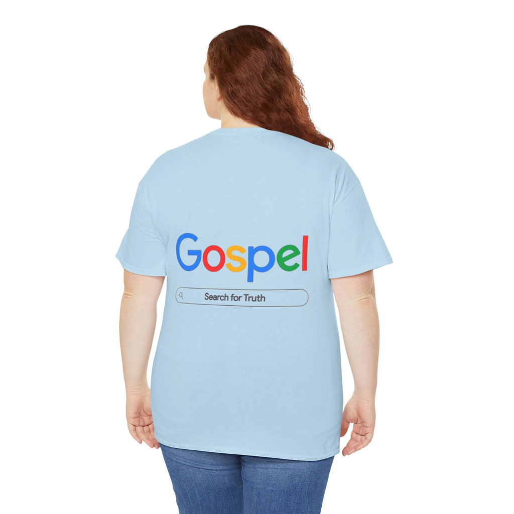 Gospel Graphic Tee — "Gospel" Colorful Logo Christian T-Shirt Printify