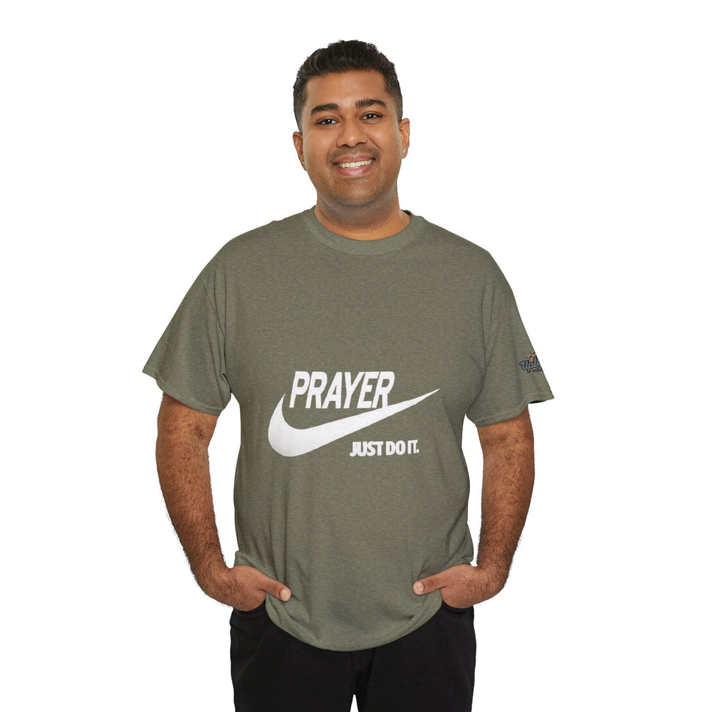 Prayer Just Do It T-shirt - Funny Christian Nike Parody T-shirt - Faith Gear Printify