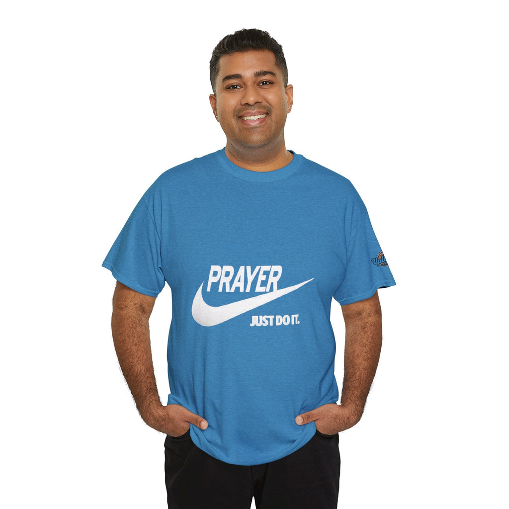 Prayer Just Do It T-shirt - Funny Christian Nike Parody T-shirt - Faith Gear Printify