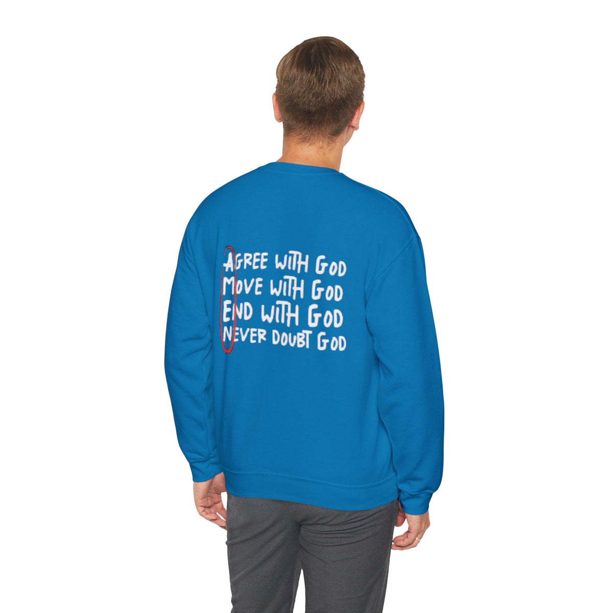 AMEN Acronym Sweatshirt – Always Agree with God Move with God End with God Never Doubt God Christian Hoodie for Unwavering Faith Printify