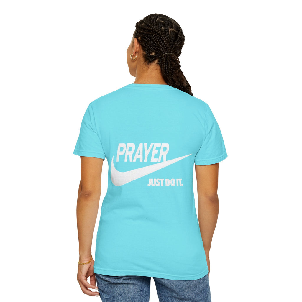 Prayer Just Do It T-shirt - Funny Christian Nike Parody T-shirt - Faith Gear Printify