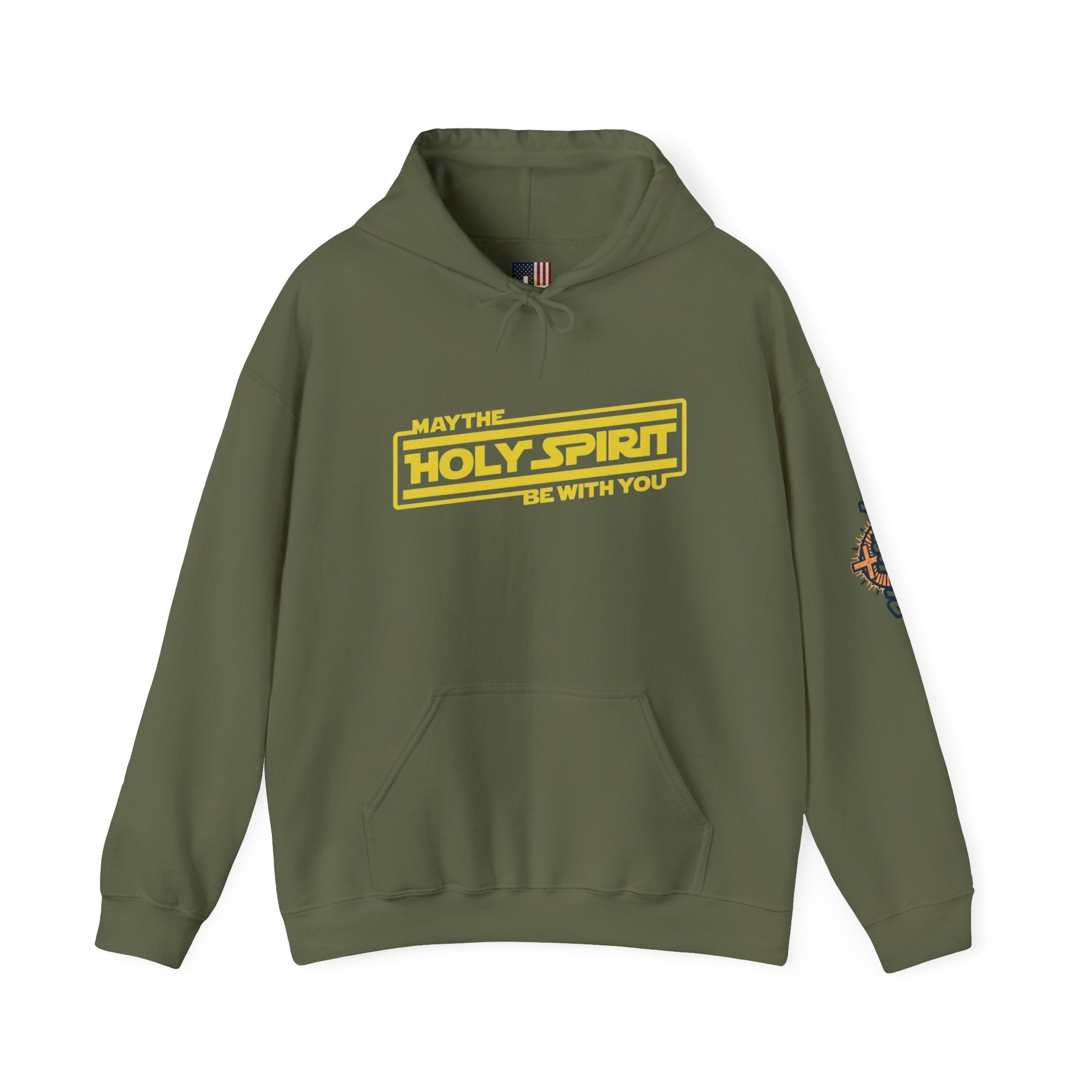 May the Holy Spirit Be With You Hoodie - Christian Star Wars Parody Hoodie Printify