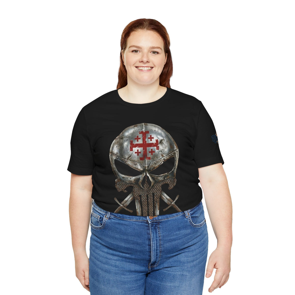 Crusader Knight Christian Skull T-shirt - Warrior Armor of God T-shirt Printify