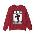 Jesus, Rated E for Everyone Sweatshirt - Gamer Faith Sweatshirt - Christian Video Game Parody Printify