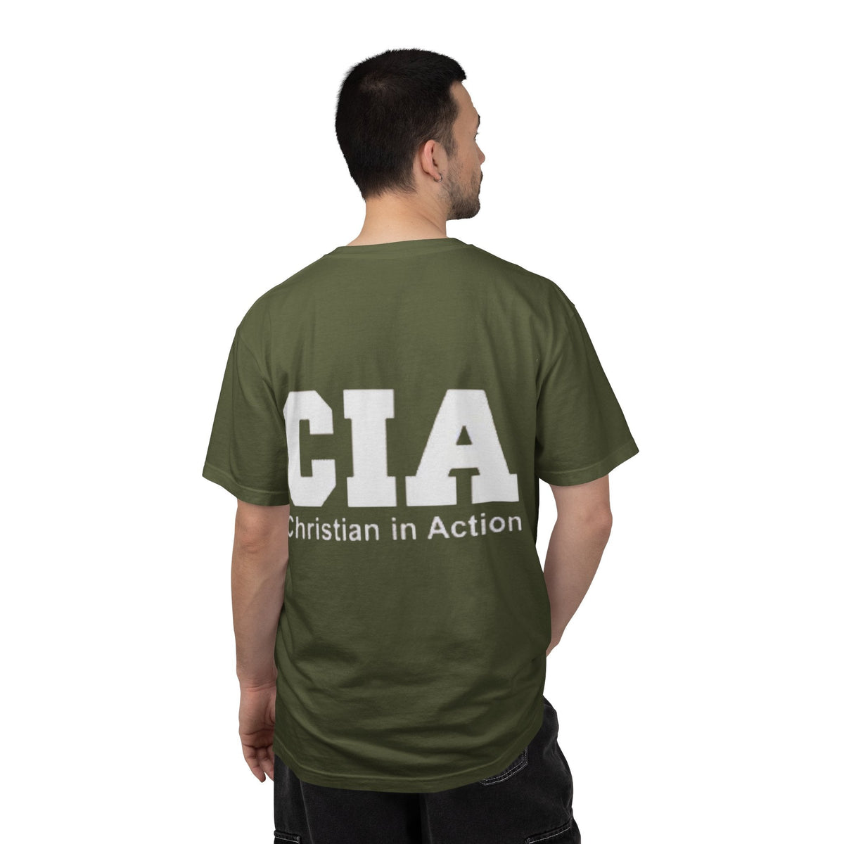 CIA Christian in Action T-shirt - Funny Faith Parody T-shirt - Mission Ready Apparel Printify