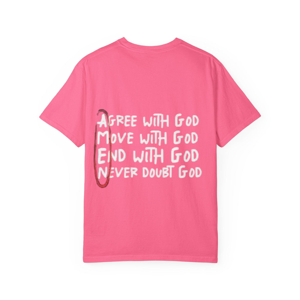 AMEN Acronym T-Shirt – Always Agree with God Move with God End with God Never Doubt God Christian Tee for Unwavering Faith Printify