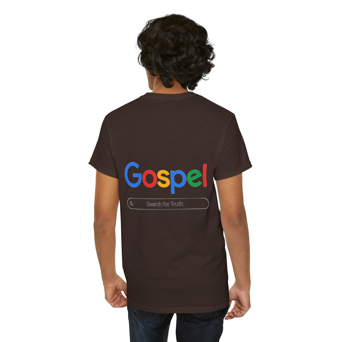 Gospel Graphic Tee — "Gospel" Colorful Logo Christian T-Shirt Printify