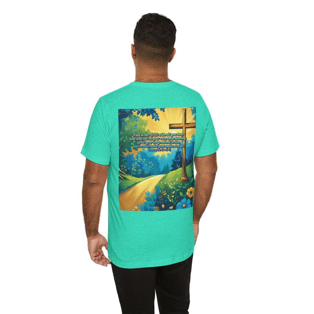 Trust in The Lord Proverbs 3:5-6 Biblical Design Unisex Jersey Short Sleeve Tee Printify