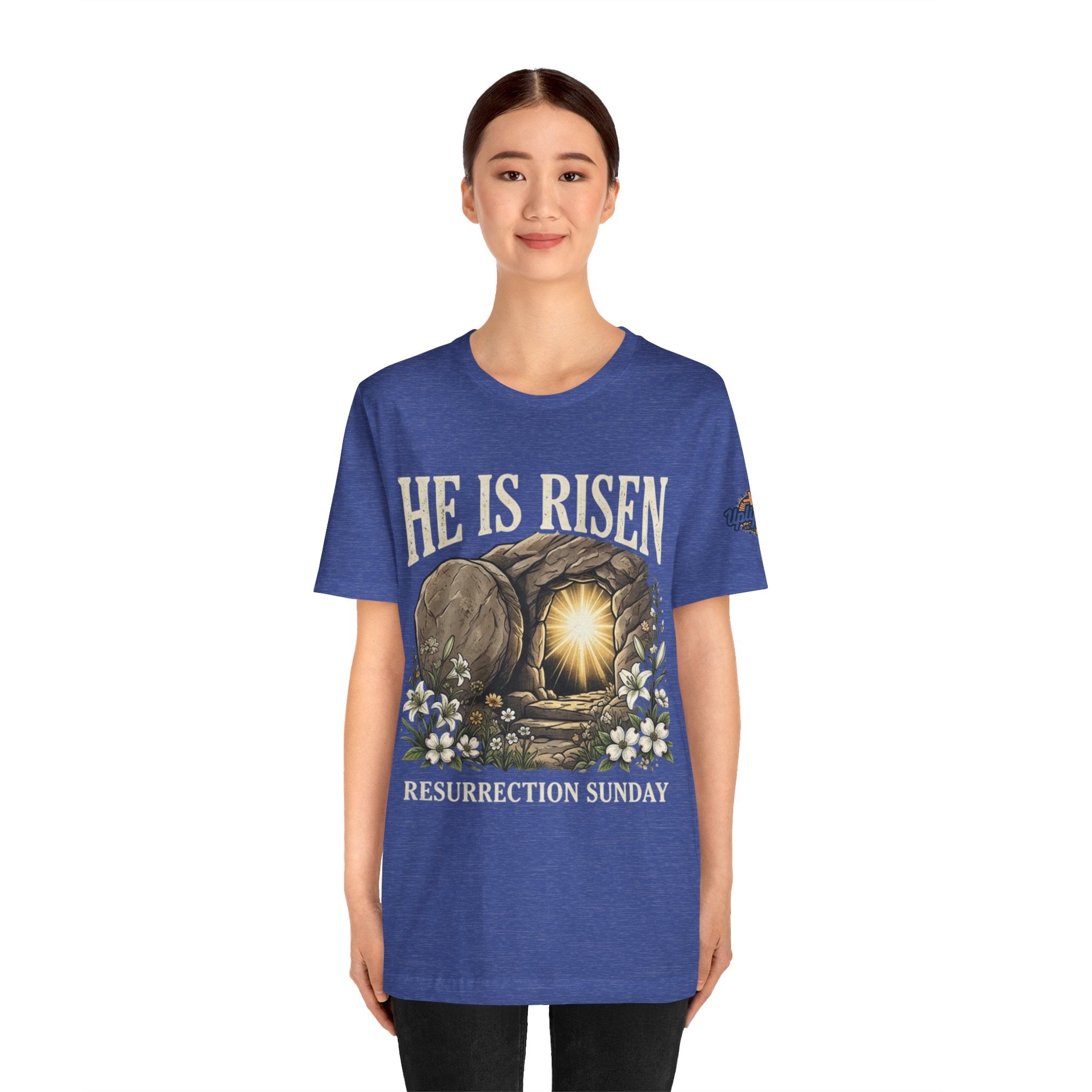 He Is Risen T-Shirt — Jesus Christ Resurrection Easter Tee Printify