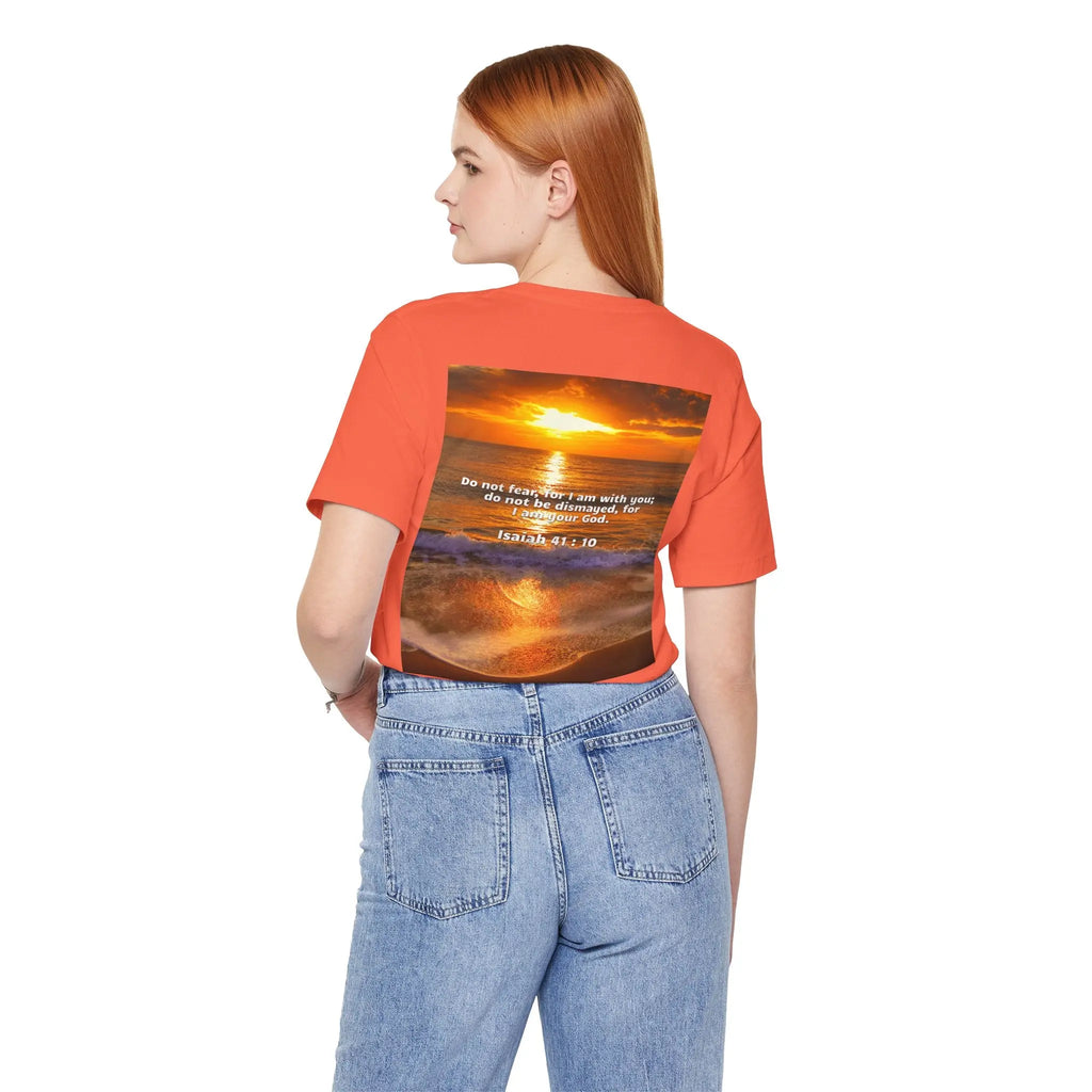 Bible Verse Unisex - Isaiah 41 : 10 Jersey Short Sleeve Tee Printify