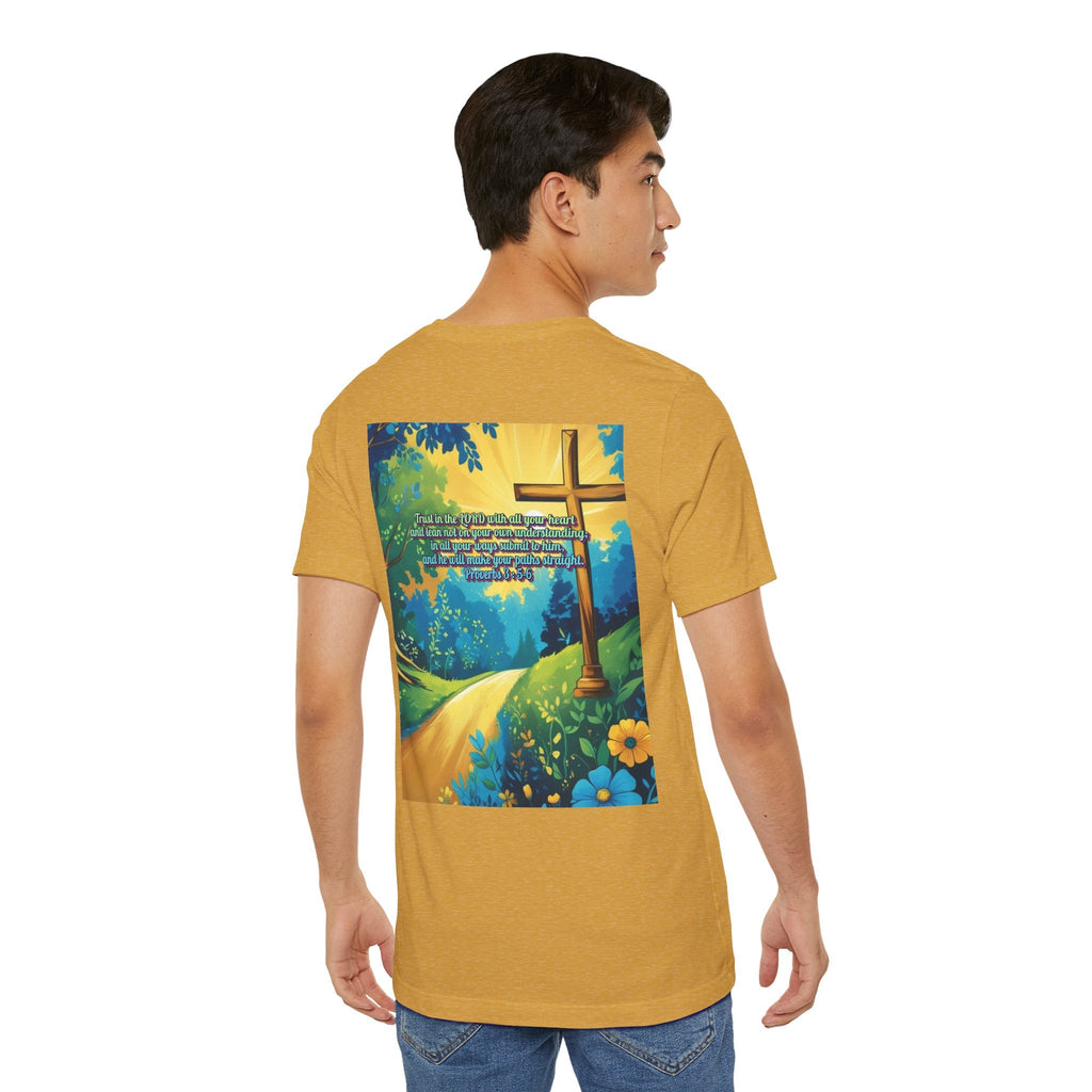 Trust in The Lord Proverbs 3:5-6 Biblical Design Unisex Jersey Short Sleeve Tee Printify
