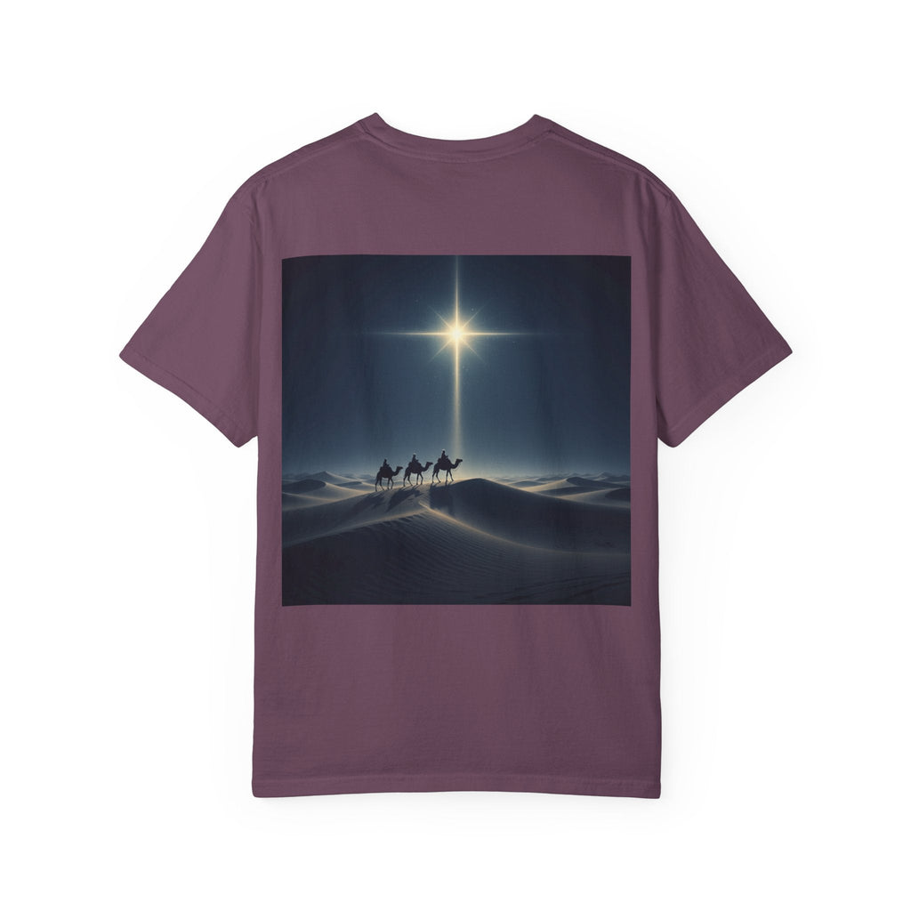 3 Wise Men T-shirt – Magi Camels Nativity Journey Christian Christmas T-shirt for Epiphany Faith & Holy Night Printify